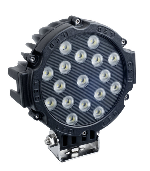 7Inch 51W Car Round LED Work Light 12V High Power 17 X 3W Spot Light For 4x4 Offroad Truck Tractor ATV SUV Driving