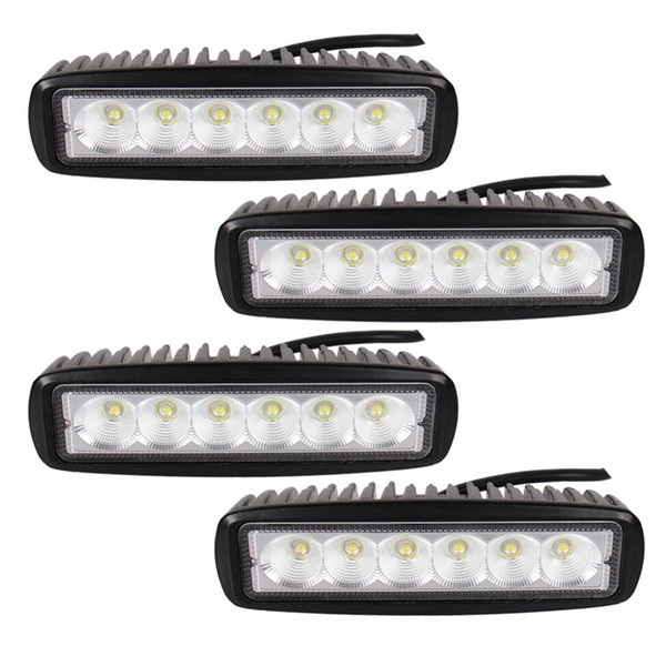 High intensity 12v 6inch Slim 18w tractor truck offroad Led work Light mini Led Work Lamp