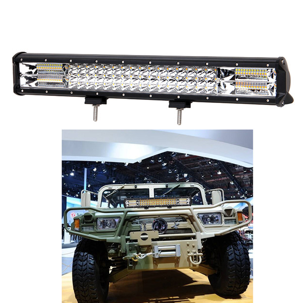 20inch 288w 3-Row LED Light Bar Offroad Combo Beam 4000K/6000K Strobe Led Work Light Bar for 12v Truck SUV ATV 4WD 4x4