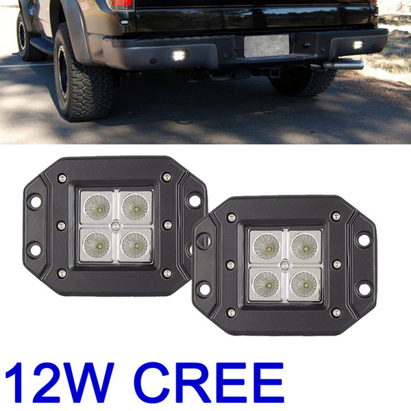 2piece for Jeep SUV Landcruiser Pickup truck 4x3w led pod light 12v 24v 12w offroad led work light