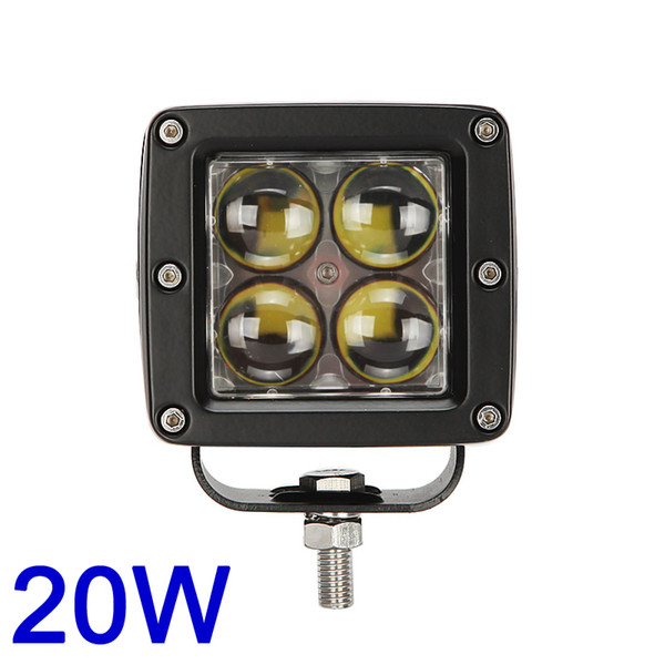 1 piece 12v 24v DC 4 pcs 5w CREE 4D lens Spot beam Jeep SUV Tractor 20w led pod light