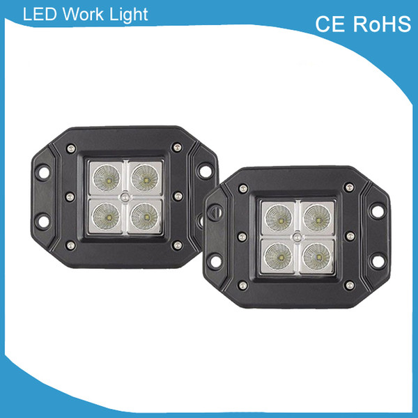 High Quality 3 inch square LED Driving Light Offroad 12v 24v DC 12w LED Pod Light Bumper Light