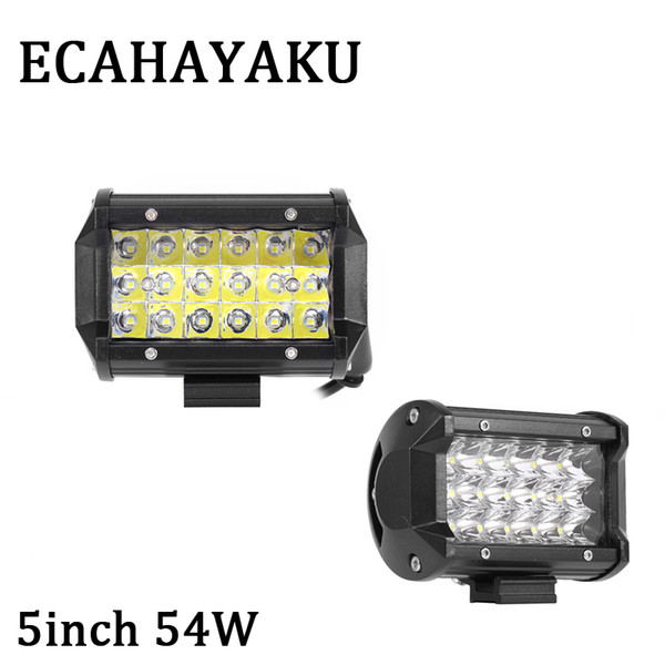 20Pcs 5Inch 54W LED Work Light Bar Spot Beam Car Motorcycle Fog Lamp 12V ATV SUV Truck Trailer Pickup 4X4 4WD Driving Lamp