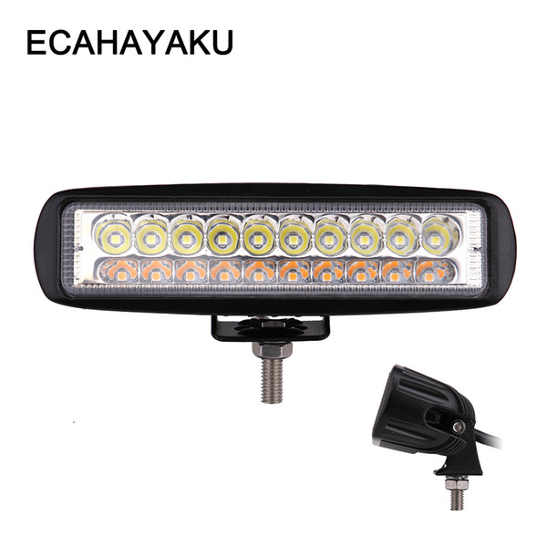 ECAHAYAKU 6 Inch 60W 6000LM 3 light types Car LED Work light Bar Off-road Lights Driving Lamp for Truck SUV 4X4 4WD ATV