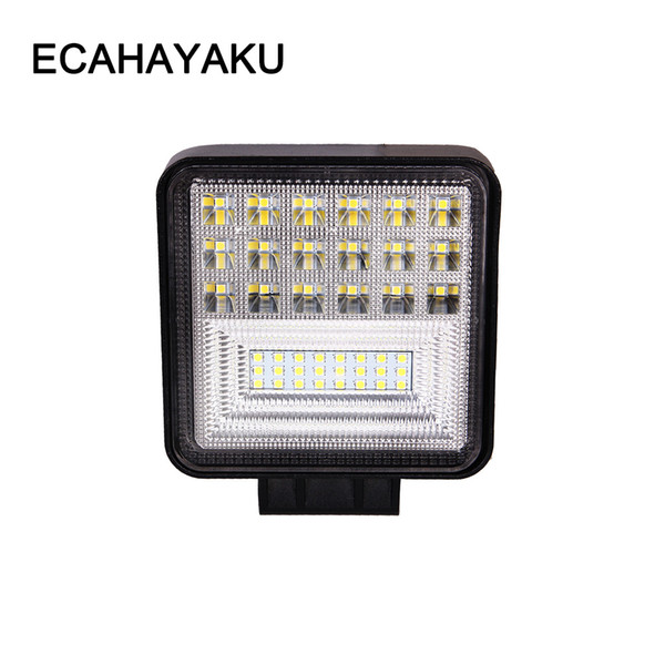 ECAHAYAKU 4 Inch 126W LED Work Light DC 12V 24V Combo Beam Car Fog Lamp Lights For Off-road Truck Boat 12800LM Headlight Bulbs