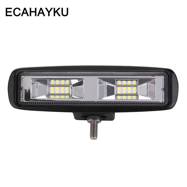 ECAHAYAKU 24W Car led Chips Work Light Bar Waterproof Off road Car Work Bulb headlight ATV SUV 4WD Boat Truck for Jeep BMW