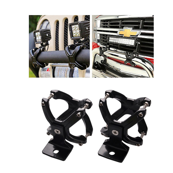 ECAHAYAKU 2/4pcs Universal Mount Motorcycle Headlight Bracket Clamp 2-3 inch Head Light Holder Stander For jeep ATV 4x4 SUV Off-road truck