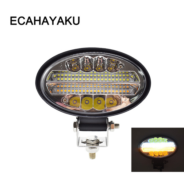 ECAHAYAKU 144W LED Work Light Bar Amber 5.5 inch Led bar driving fog beam For Offroad 4x4 4WD SUV ATV car Truck