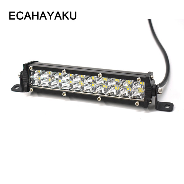 ECAHAYAKU 1Pcs 7 inch 60W Straight Slim LED Work Light spotlight For SUV jeep truck 4X4 ATV boat Off Road LED Bar SUV