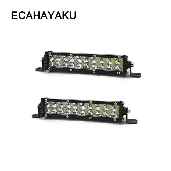 ECAHAYAKU 4pcs 60W Slim double Row White Led Work Light Bar for jeep truck Off-road Driving Lamp Spotlight Fog Lamps 12V 24V DC