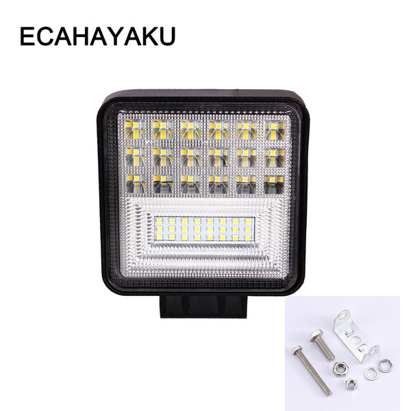 ECAHAYAKU 4 Inch LED work light bar 126W Driving Lights Combo Beam spotlight fog Lamps for off-road jeep Trucks ATV UTV SUV Boat