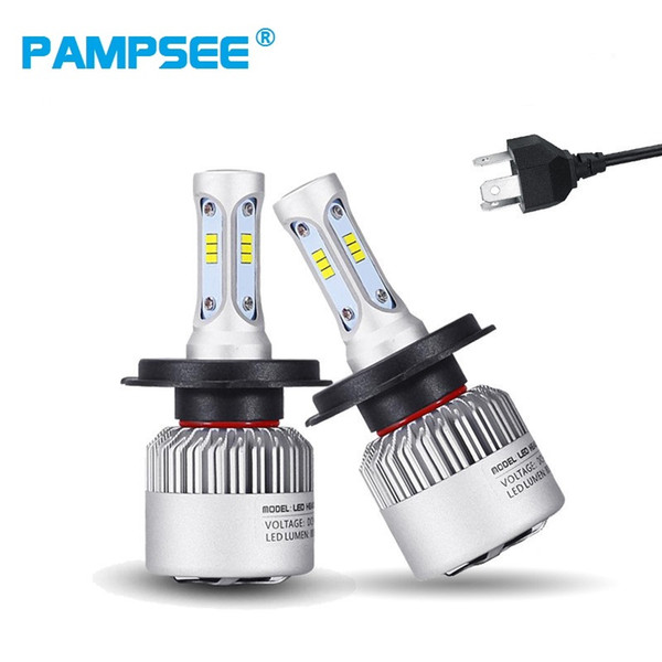 Shipping by DHL S2 CSP Car Headlight H7 H4 LED H11 H1 H3 H13 HB3 HB4 9005 9006 9007 6000K Auto Headlam Bulb