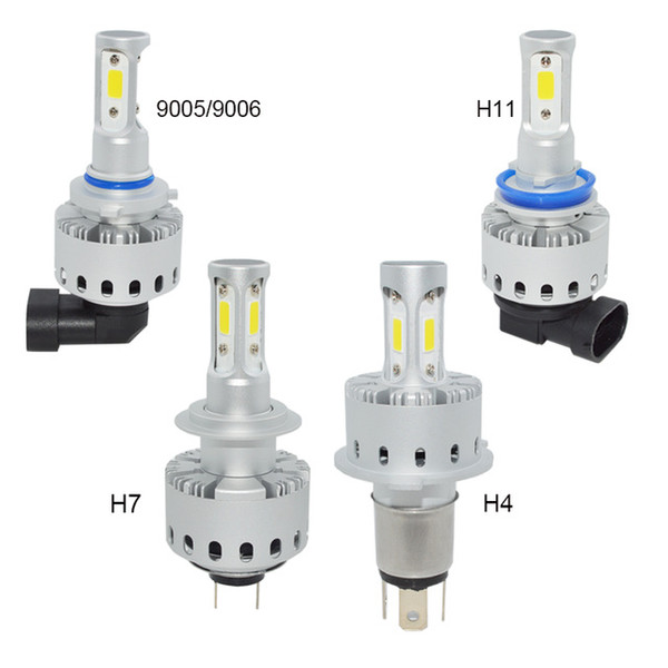 PAMPSEE 2pcs High power 90W 12000LM H4 Led Car Headlight H7 LED H8 H9 H11 HB4 9006 9005 HB3 COB LED Headlight Bulb