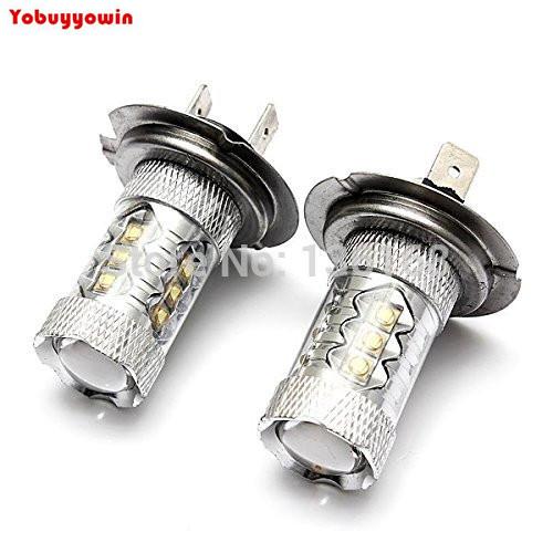 Canbus H7 477 12V 80W Sockel PX26d Powerful Chip with Len LED Car Fog Light Headlight, Auto Daytime Running Bulb Free Shipping