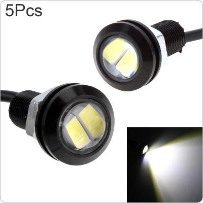 5pcs White 6000K Waterproof and Dustproof Eagle Eye 9W 18MM 5730 Chip Car Fog Light DRL Bulb Reverse Backup Parking Signal CLT_210