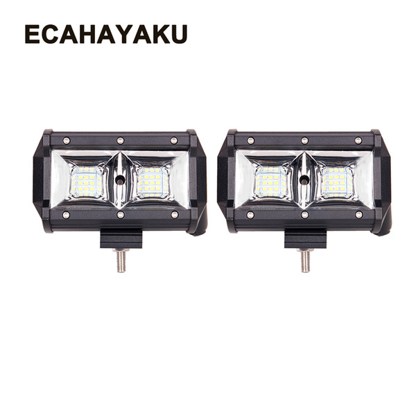 ECAHAYAKU 5 inch LED Work Light Bar 12V 24V 54W Auto DRL for Off-road 4x4 4WD Truck SUV car styling ATV led bar