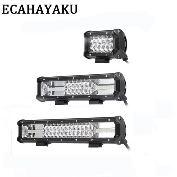 ECAHAYAKu 4'' 11'' 15'' 54/162/216w off-road led light bar 12V 24V Spot Flood Light for Jeep 4WD Truck 4x4 SUV ATV