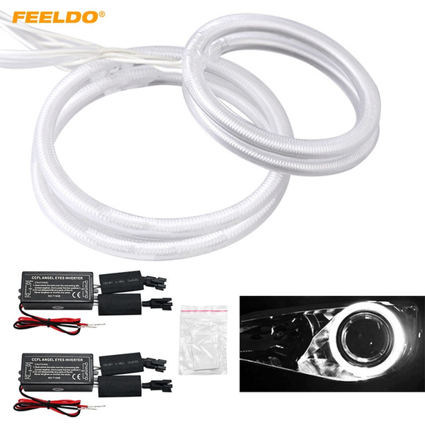 FEELDO 4pcs/Set Special Car Headlight CCFL Halo Rings Angel Eyes Light for BYD F0/F1 DRL #3427