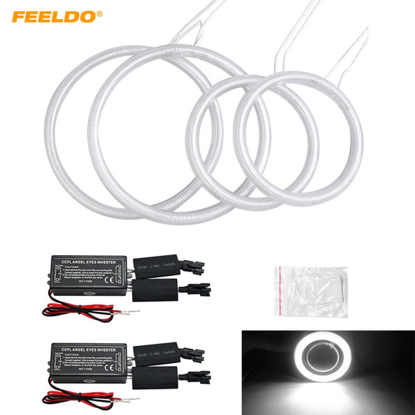 FEELDO 4pcs/Set Special Car CCFL Halo Rings Angel Eyes Light for Lada Kalina 1119 DRL Headlight #1286