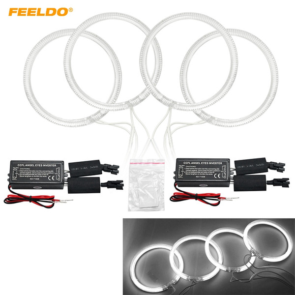 FEELDO 4pcs/Set Special Car CCFL Halo Rings Angel Eyes Light for Lada VAZ 2114 Headlight DRL #1268