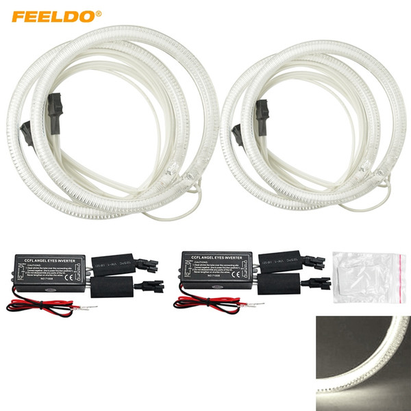 FEELDO Car CCFL Angel Eyes Light Halo Rings Kits For Volkswagen Magotan Car Styling Headlight #4851