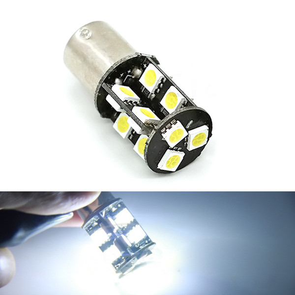 FEELDO 2PCS White BA15S/1156 CANBUS 5050SMD 19leds Car LED light Bulbs P21W Turn Light #3080