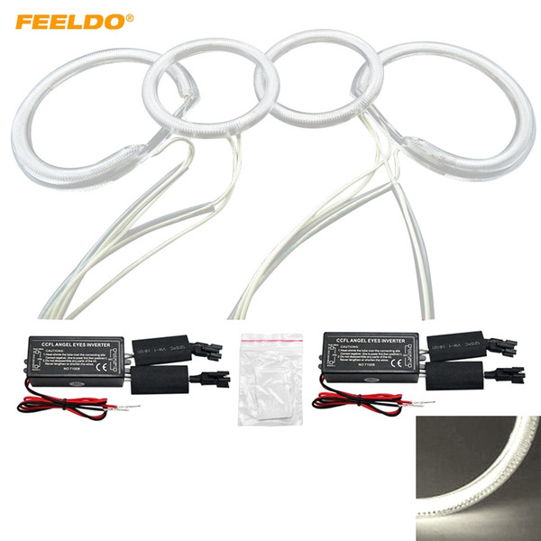 FEELDO 4pcs/Set Car CCFL Angel Eyes Light Halo Rings Kits For Mazda 6 Headlight DRL Car Styling #4834