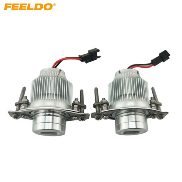 FEELDO White Car 10W LED Marker Angel Eyes Headlight DRL No Error LED Light For BMW E90/E91 LCI 09+ 3Series #2237