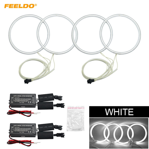 FEELDO Car CCFL Angel Eyes Light Halo Rings Kits For Volvo S40 Car Styling Headlight DRL #4848