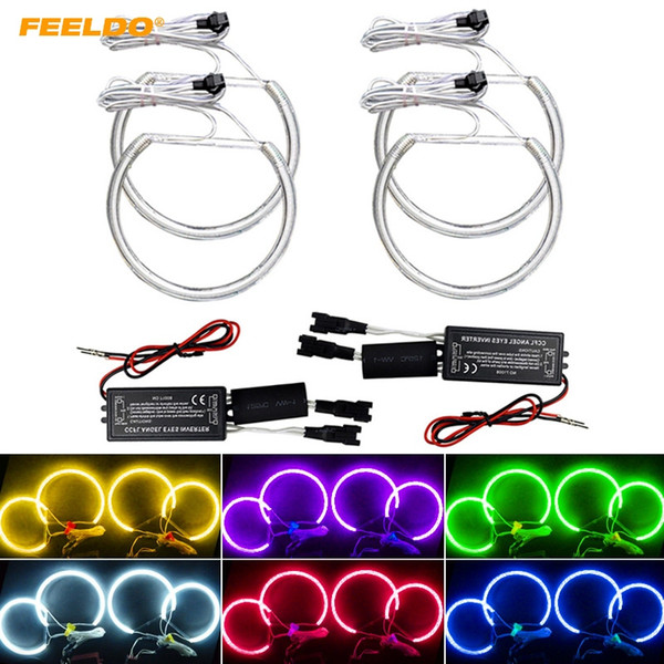 FEELDO Car CCFL Angel Eyes Light Halo Rings Kits For BMW E46 E36 E38 E39 Headlight 6-Color #4170