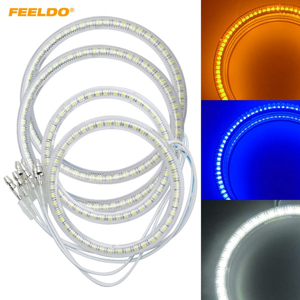 FEELDO Auto SMD Angel Eyes Light Halo Ring For Honda CRV 07/08 Headlight 3-Color #3062