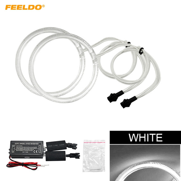 FEELDO 2pcs/Set Car CCFL Angel Eyes Light Halo Rings Kits Light For Volvo C30 2008 Headlight DRL #2633