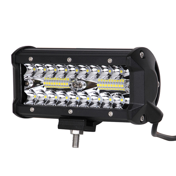 ECAHAYAKU 1pcs 120W Led Work Light Bar 7 inch for Tractor Boat Off-Road Truck Suv Atv Spot Flood Combo 12V 24V driving Lights