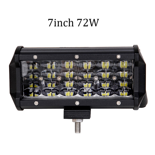 ECAHAYAKU 2PCS 7INCH 72W CAR LED LIGHT BAR OFF ROAD SUV 4X4 WORK LIGHT LAMP FOR CAR TRACTOR BOAT MILITARY EQUIPMENT 12V 24V