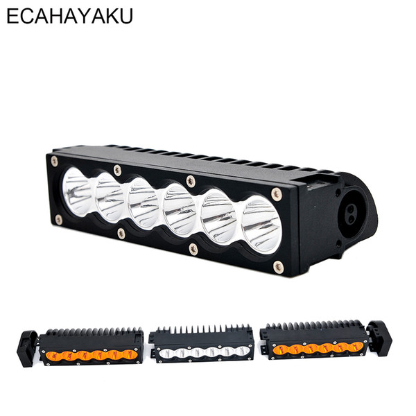 LED Mod Cube Modular Auxiliary Utility Off Road Light Kit DIY System White Amber 30W 7inch Single Row Led Light Bar