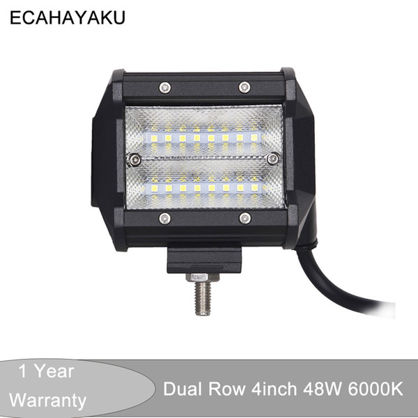 Auto Accessories LED 48W Dual row 4inch Car Led Light bar 6000K 12V 24V for Off Road SUV ATV 4x4 Boat Motorcycle Truck