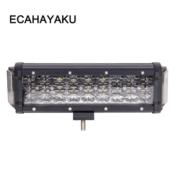 ECAHAYAKU Dual Sides Shooter 124w 10 inch 4rows led work light bar 270 degree for jeep truck ATV UAZ 4x4 offroad car styling