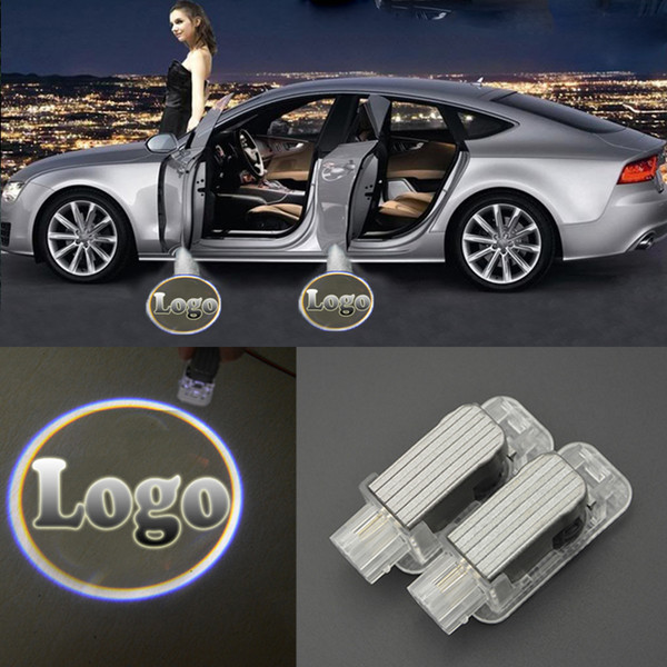 3D Laser Car Door Welcome Lights LED CIRCLE Ghost Shadow Light Logo Projector Courtesy Lights for Mercedes-Benz BMW Toyota Audi