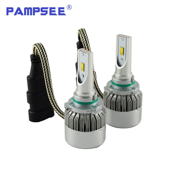 PAMPSEE 9006 HB4 LED Car Headlight Bulbs CSP 72W 7600lm 6000K Auto Headlamp Fog Light Bulb 12v for Toyota VW Honda Mazda Hyundai