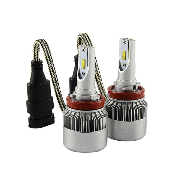 Shipping by DHL H1 H7 H11 9006 H4 Car Headlight LED Bulb 7600Lm 72W Truck Fog Head Lamp All In One #C6F