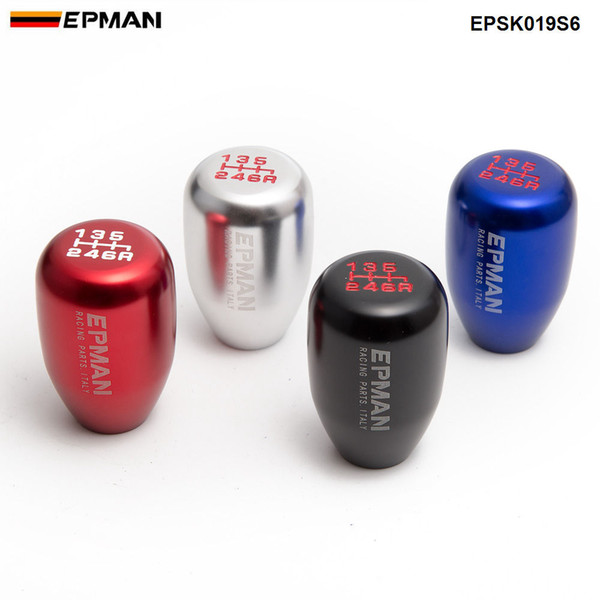 Epman Racing Universal Car Manual Shift Knob Gear Shift Shifter Lever Aluminum Handle 6 Speed EPSK019S6