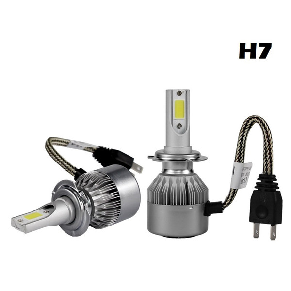 C6 H7 led car headlights H4 H11/H8/H9 H1 H3 9005 hb4 9007 light bulb auto fog lamp 72W 3000K Automobiles headlight