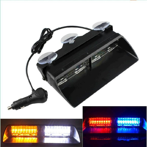 S2 Viper Federal Signal High Power 16Leds Car Strobe Light Auto Warn Light Police Light LED Emergency Lights 12V Car Front Light