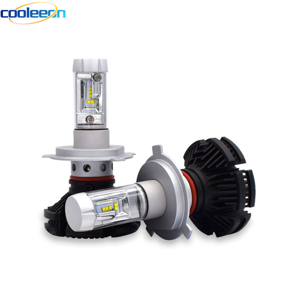 Cooleeon HL-X3 LED Car Headlight H4/H7/H11/H7/9005/9006 6000LM IP67 Waterproof CSP LED Head Lamp Bulb 50W 3000K 6500K 8000K