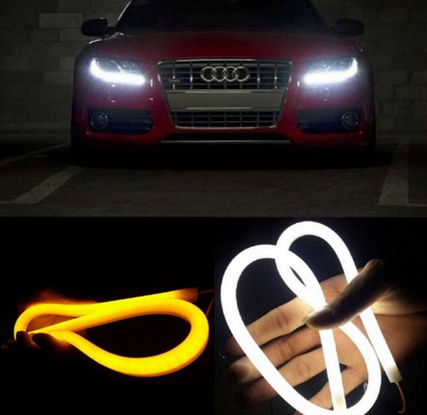 Red Blue White Yellow 30CM 45CM 60CM 85CM LED DRL Lights Tube Lamp for DIY Motor Car Daytime Running Signal Bulb