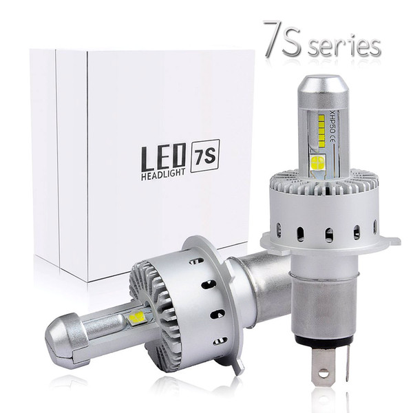 80W Super Bright Car Bulb H4 LED Headlight for 12V 24V Cars with CREE LED Chips High Low Beam Auto Headlamp H4 LED Light