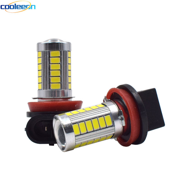 Cooleeon HL-F2 LED Car Headlight Fog Lights H8 H11 HB4 HB3 9005 Fog Lights Bulb 1200LM 6000K White Car Driving Daytime Running Lamp