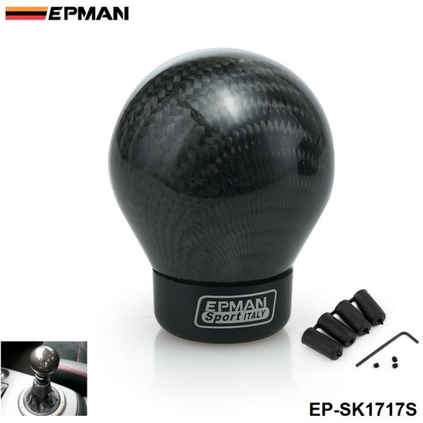 EPMAN- Real Carbon Fiber Aluminum Gear Snob Manual Transmission Aluminum Gear Shift Knob For Honda VW BMW EP-SK1717S