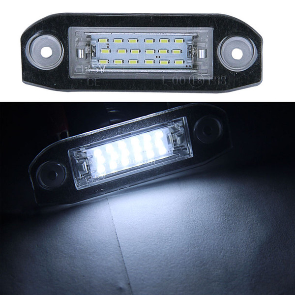 2pc X LED License Plate light for Volvo S80 XC90 S40 V60 XC60 S60 C70 V50 XC70 V70 with Emark E4 Certificate