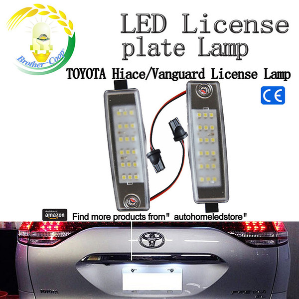 2pc X LED Number Plate light for Toyota Hiace Highlander RAV4 RX300 Scion xB with E8 Certificate